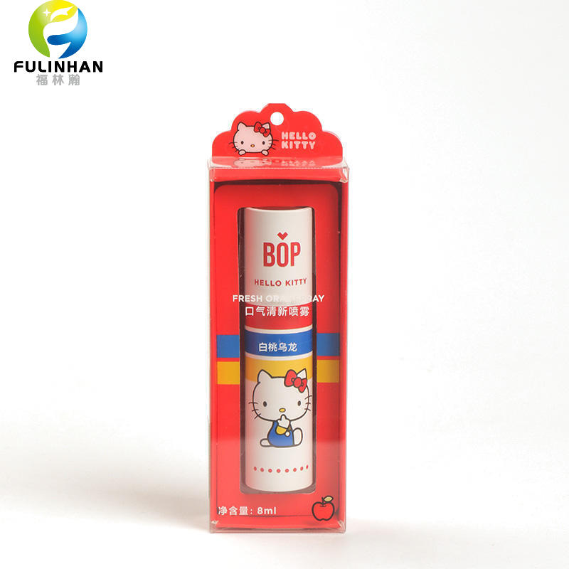 Clear PET Breath Spray Box