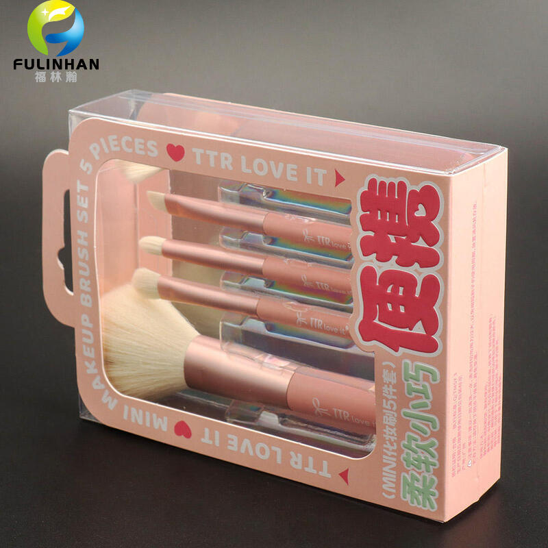 Individuelle Make-up-Pinselbox mit großer Fensterhülle