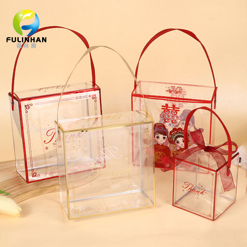 Benutzerdefinierte transparente PVC-Verpackungsbox für Luxus-Hochzeitssüßigkeiten für Haustiere