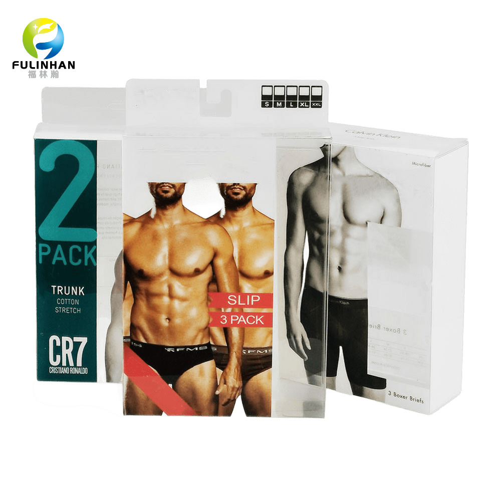 Transparent Plastic Packaging Box for Underwear
